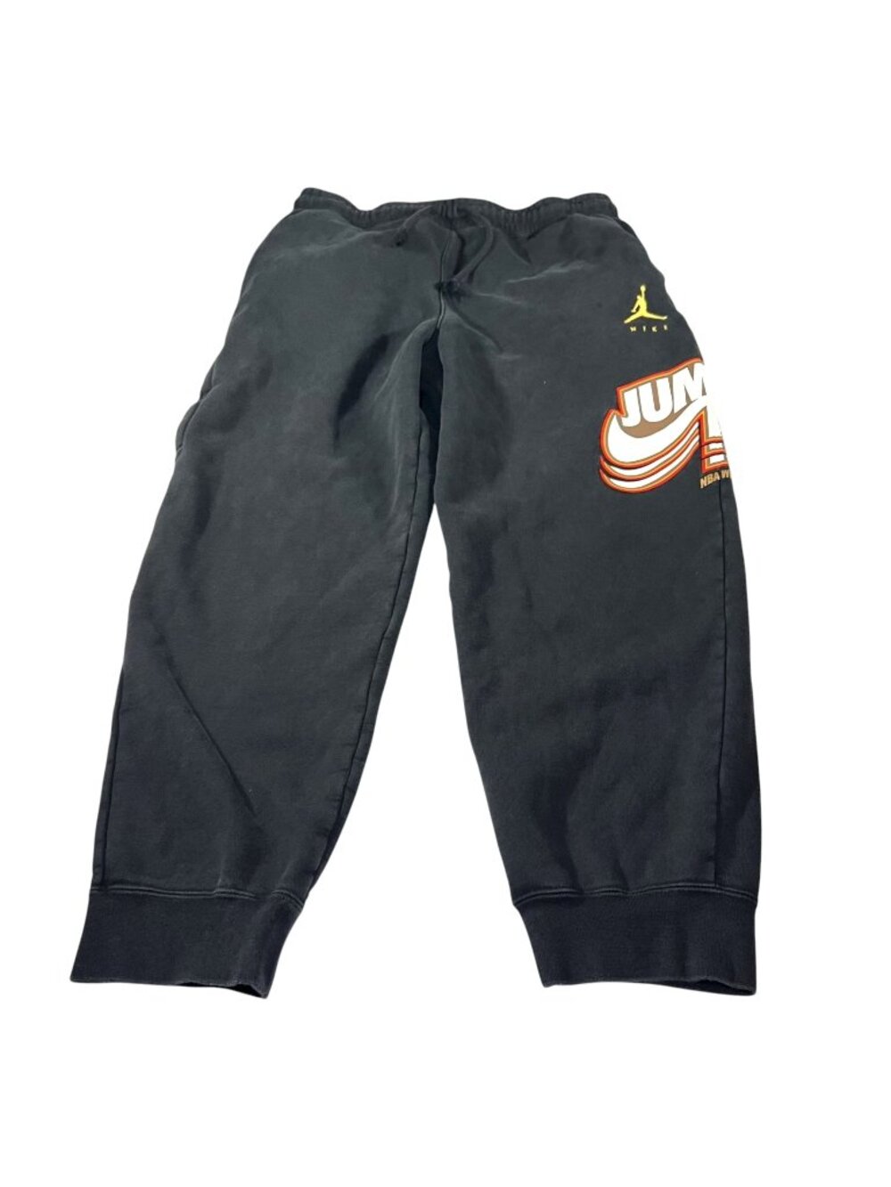 Jordan Mens Nike Black Heavyweight Sweatpants Joggers Jumpman Graphic Size XL